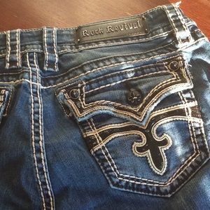 Rock Revival Capri Blue Jeans